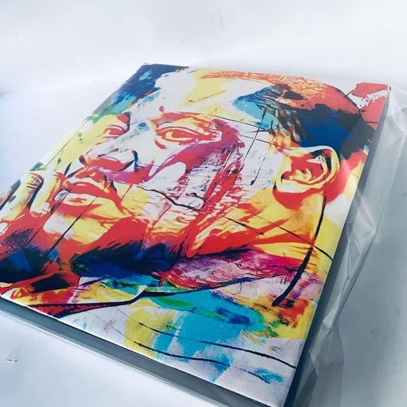 Martin Luther King colorful painting canvas print wall art size 12x14 - Picture 2 of 6